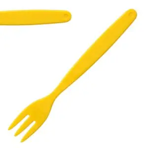 Olympia Kristallon Polypropylene Forks Yellow (12 Pack) DL119