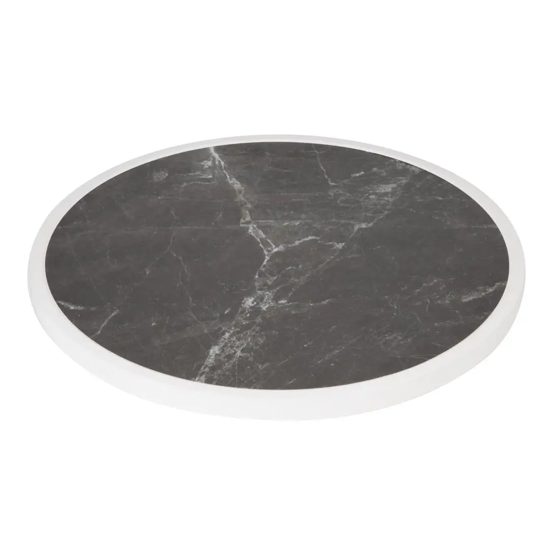 Bolero Fibre Glass Round Table Top Dark Granite Effect 580mm DL487 - Image 2