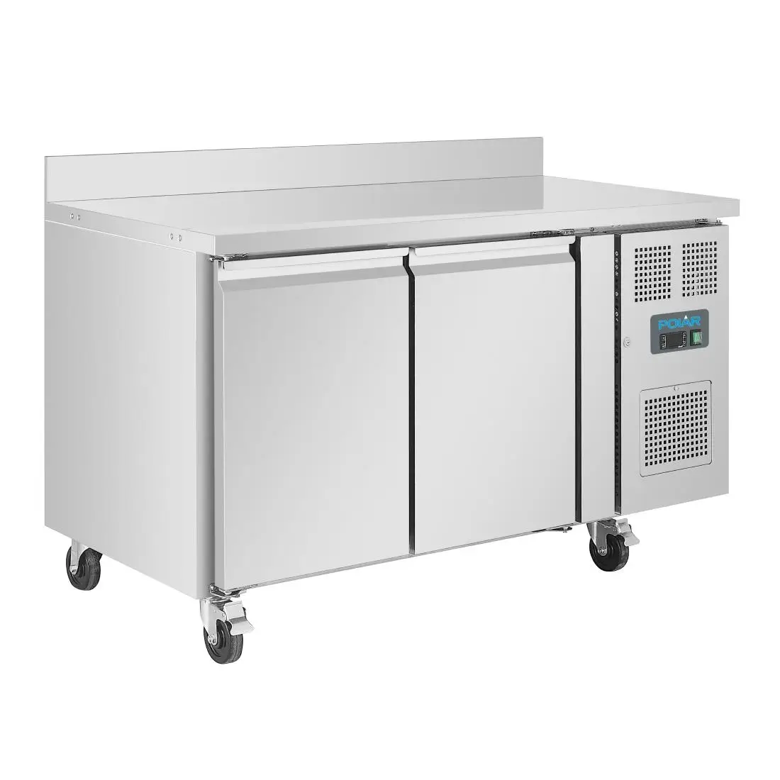Polar U-Series Double Door Counter Freezer with Upstand 282Ltr DL916