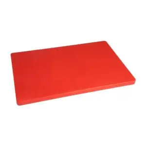 Hygiplas Thick Low Density Red Chopping Board 450x300x20mm DM004