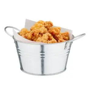 Olympia Mini Metal Food Bucket Shallow 150mm DM214