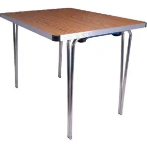Gopak Contour Folding Table Teak 3ft DM695