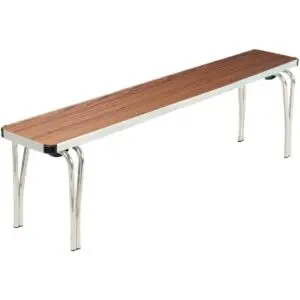 Gopak Contour Stacking Bench Teak Effect 5ft DM696