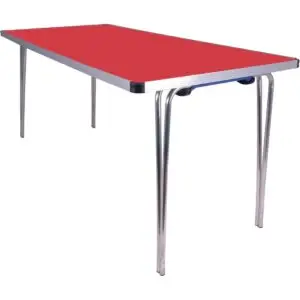Gopak Contour Folding Table Red 5ft DM697