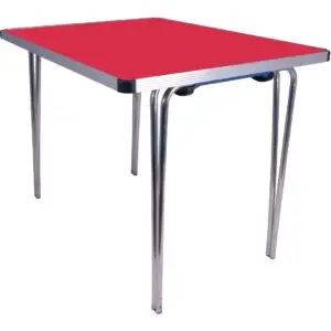 Gopak Contour Folding Table Red 3ft DM698