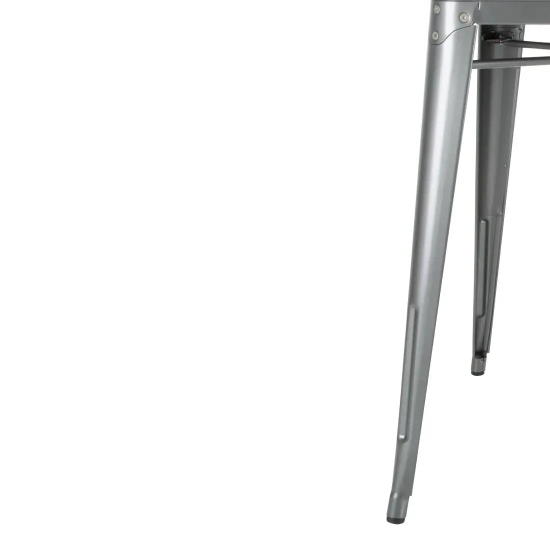Bolero Bistro Square Steel Table Gun Metal 668mm DM904 - Image 4