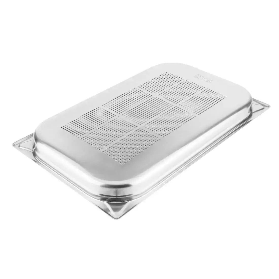 Vogue Stainless Steel Heavy Duty Perforated 1/1 Gastronorm Tray 40mm DM972 - Image 2