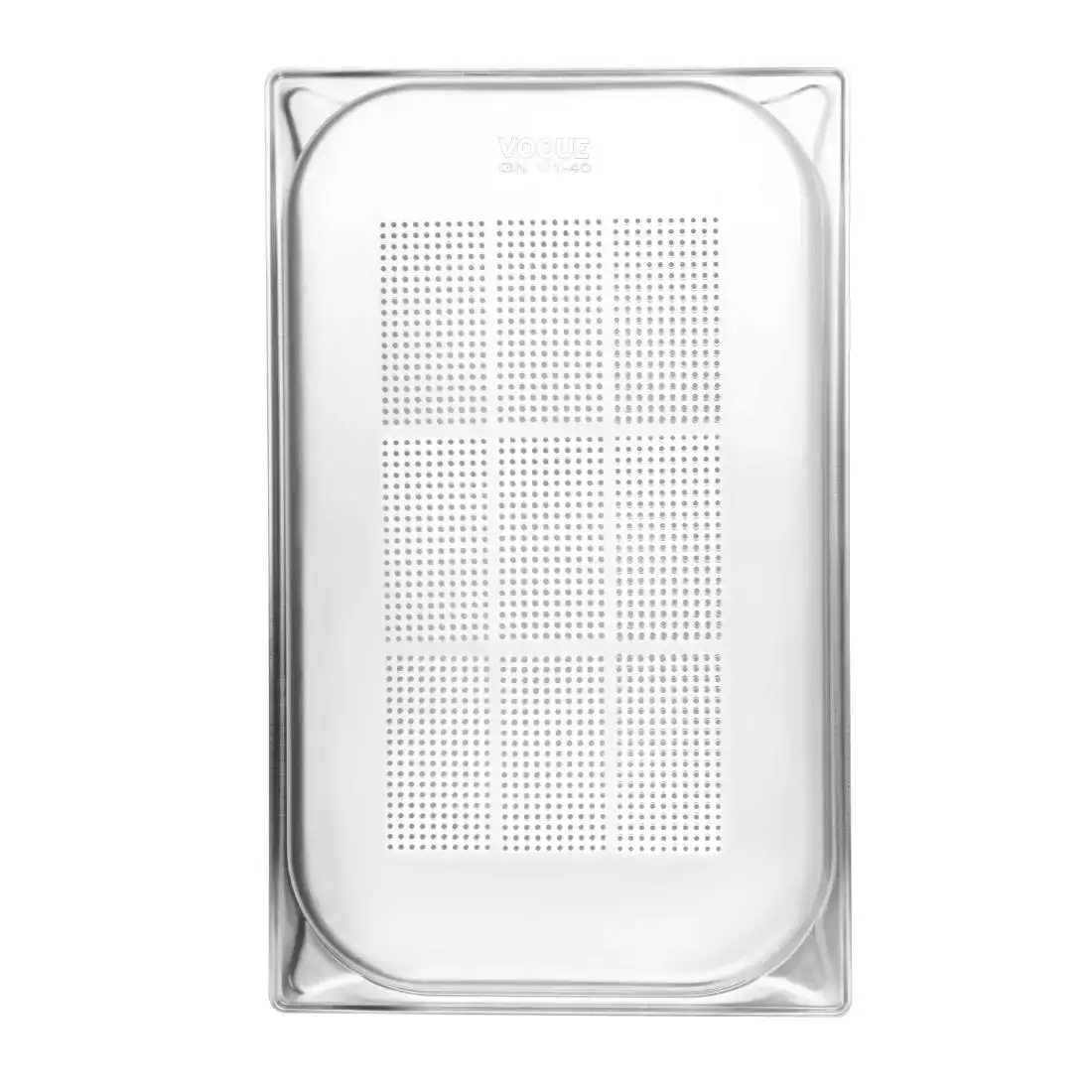 Vogue Stainless Steel Heavy Duty Perforated 1/1 Gastronorm Tray 40mm DM972 - Image 4