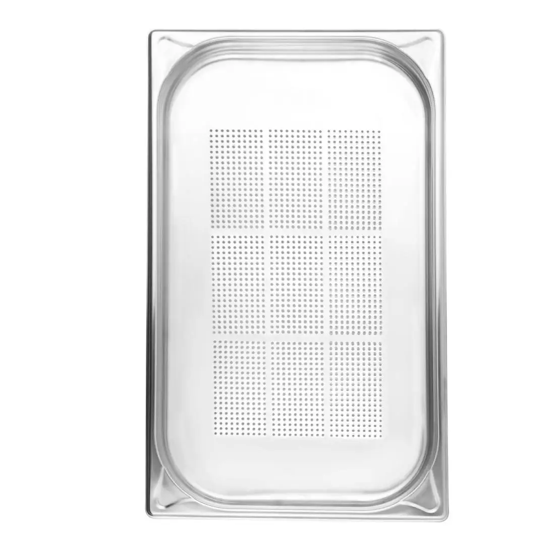 Vogue Stainless Steel Heavy Duty Perforated 1/1 Gastronorm Tray 40mm DM972 - Image 5