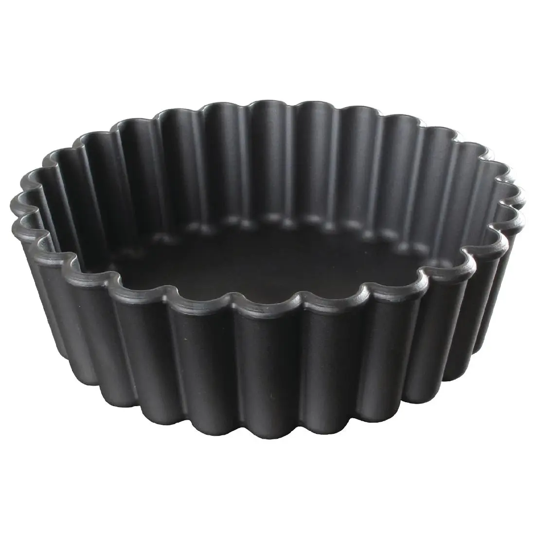 Matfer Bourgeat Exoglass Mini Pie Moulds Fluted 100mm (12 Pack) DN949