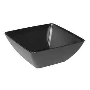 Olympia Kristallon Curved Black Melamine Bowl 11" DP147