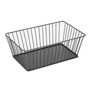 Olympia Wire Food Display Tray Rectangular Black 280x180x100mm DP672
