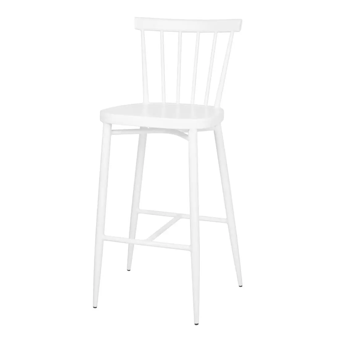 Bolero Windsor Aluminium White High Stools (2 Pack) DP719