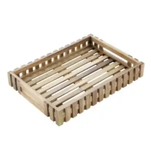 Olympia Acacia Wood Rectangular Storage Box 255x355mm DP880