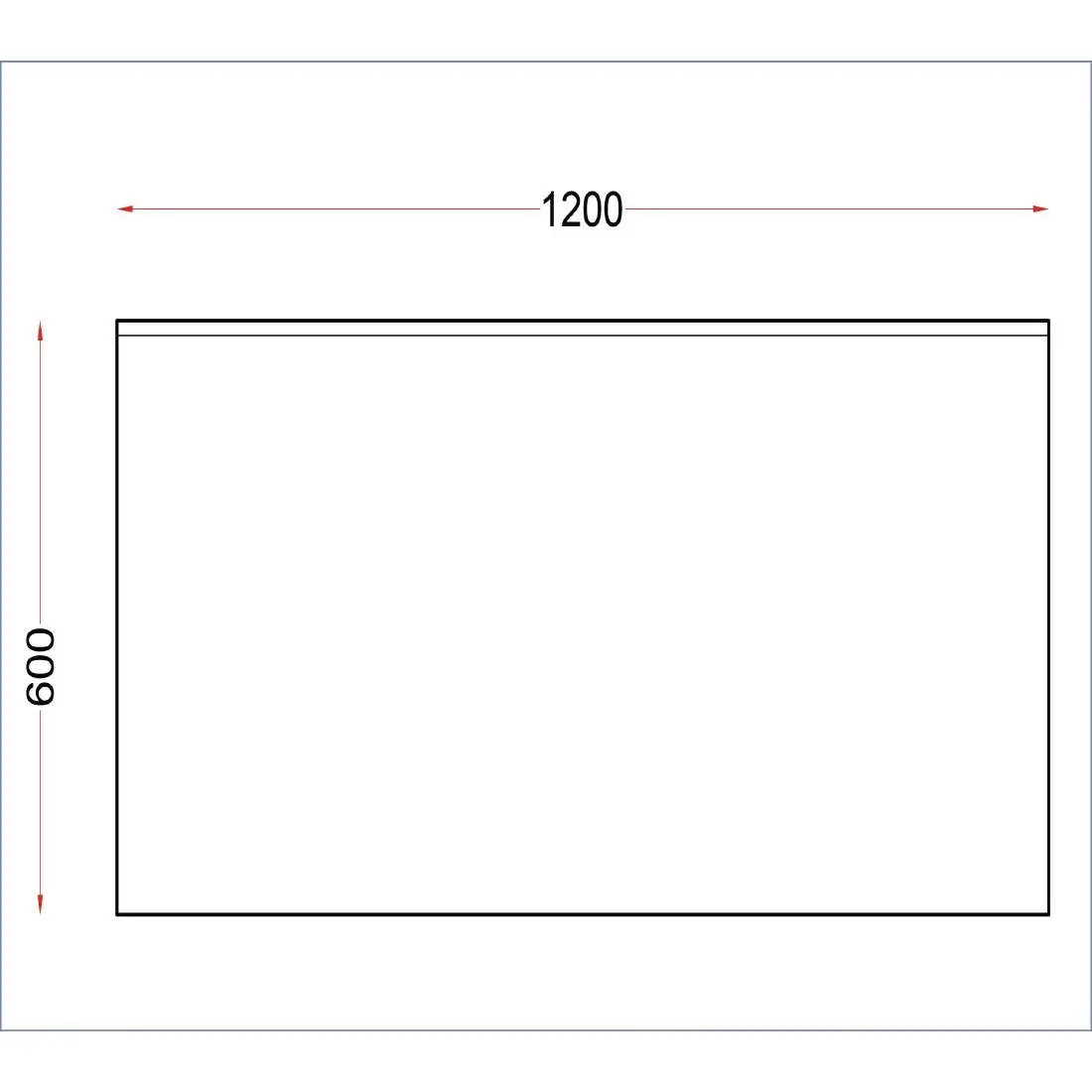 Vogue Stainless Steel Wall Table with Upstand 1200mm DR022 - Image 5