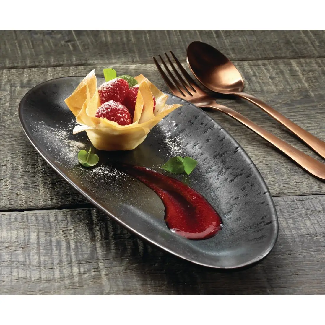 Olympia Fusion Oval Plates 357mm (4 Pack) DR090 - Image 4