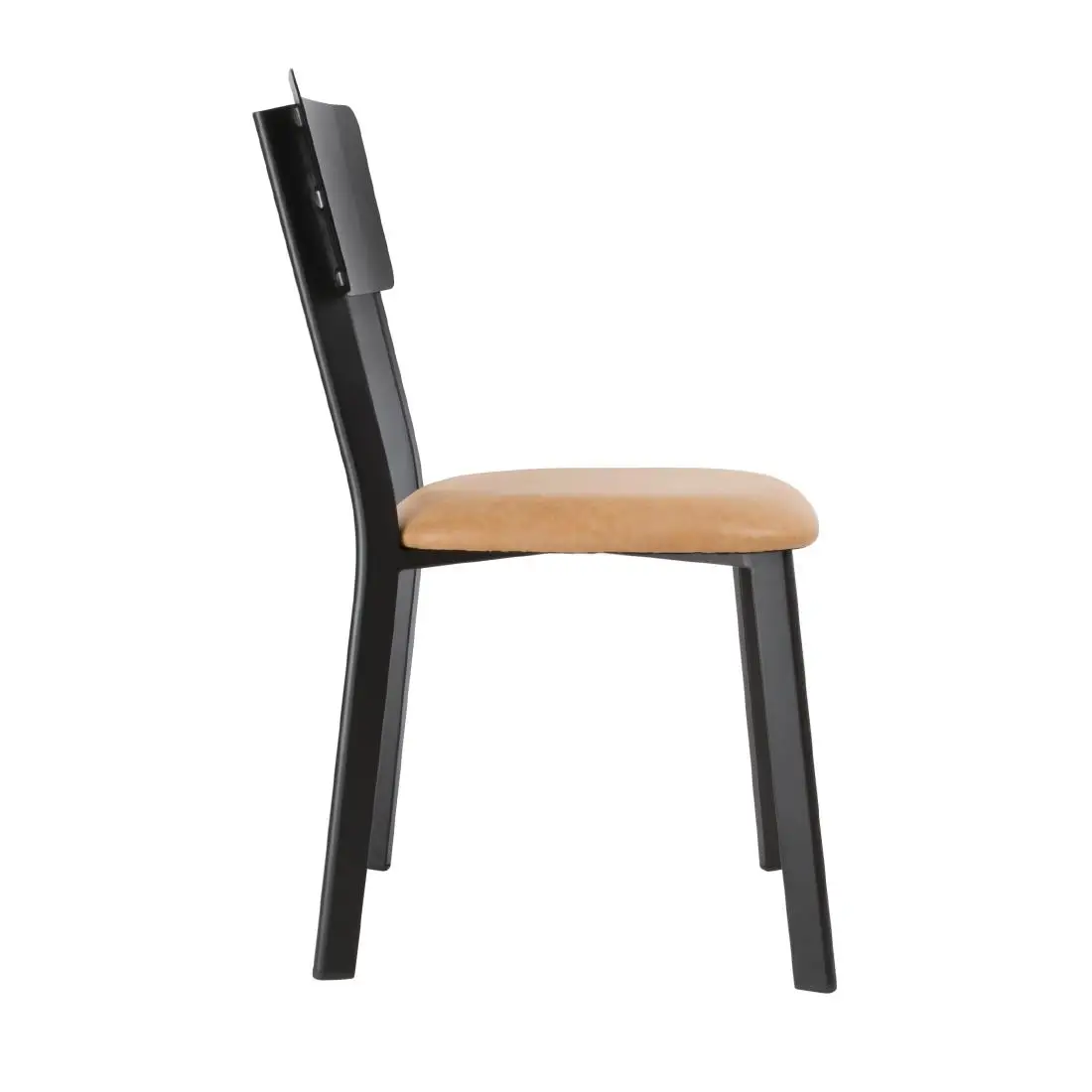 Bolero Metal & PU Side Chairs Vintage Camel (4 Pack) DR300 - Image 3