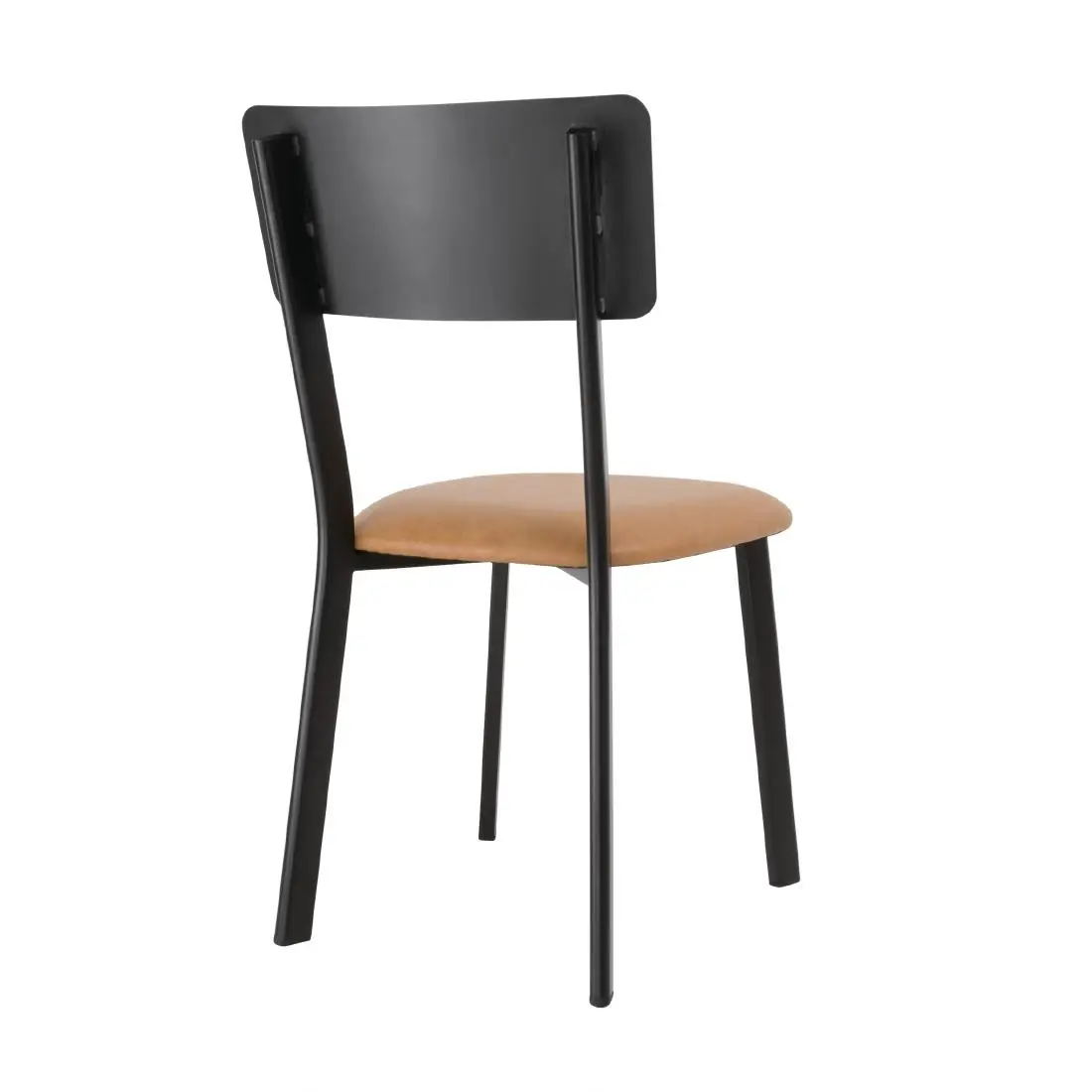 Bolero Metal & PU Side Chairs Vintage Camel (4 Pack) DR300 - Image 4