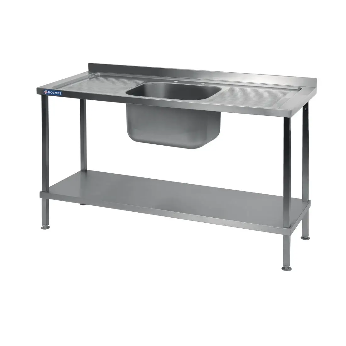 Vogue Stainless Steel Sink Double Drainer 1800mm DR397 - Image 4