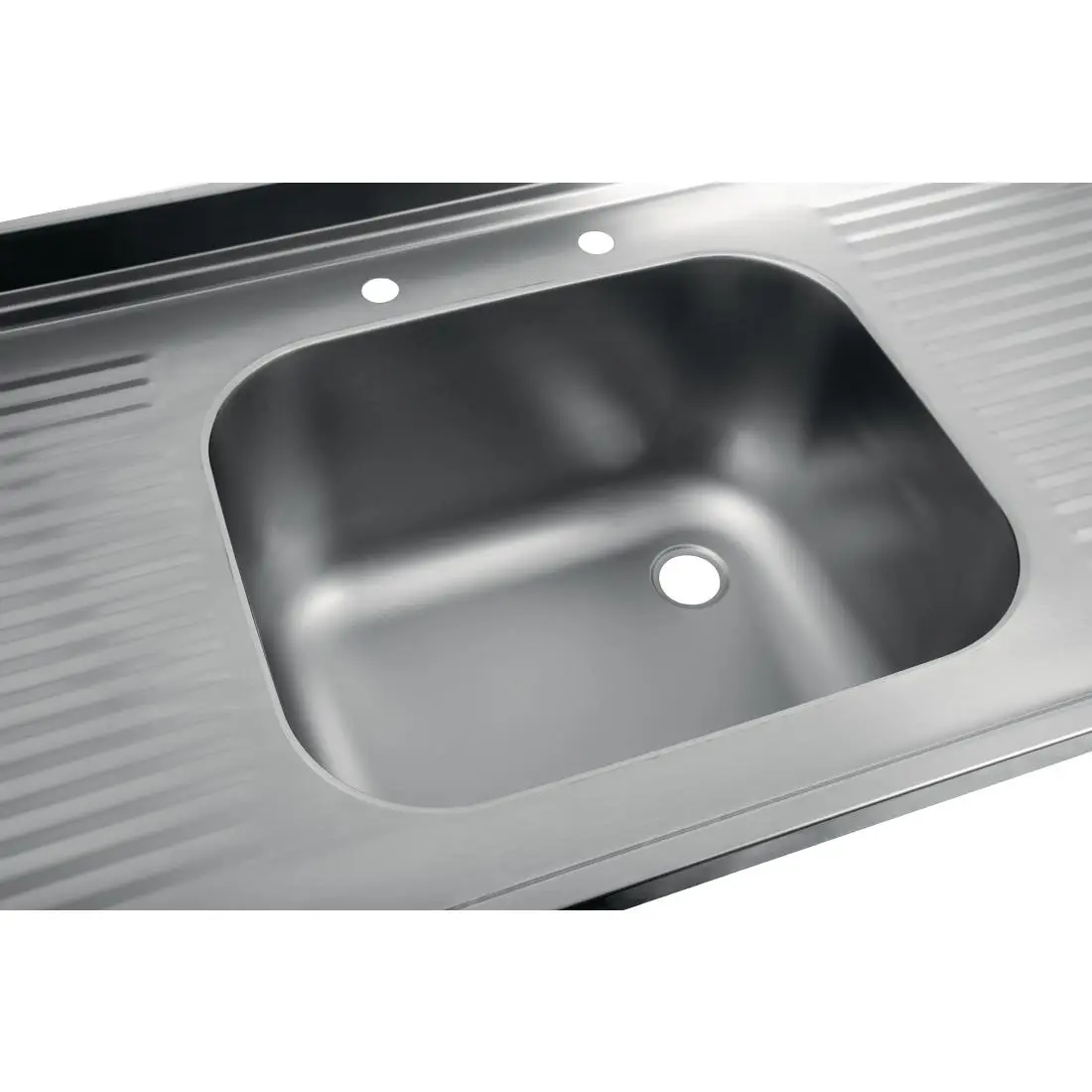Vogue Stainless Steel Sink Double Drainer 1800mm DR397 - Image 5