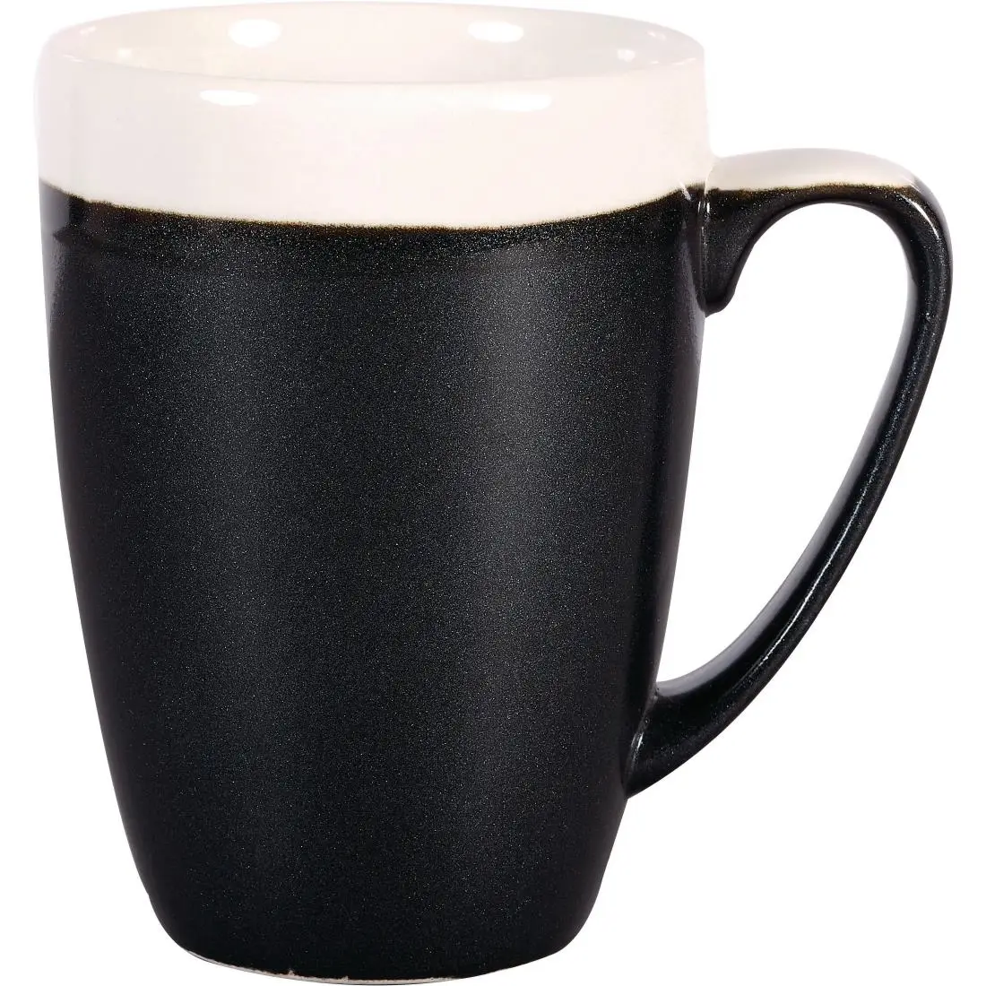 Churchill Monochrome Profile Mugs Onyx Black 340ml (12 Pack) DR687