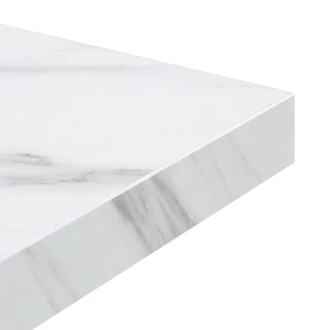 Bolero Pre-Drilled Square Table Top Marble Effect 600mm DT444 - Image 5