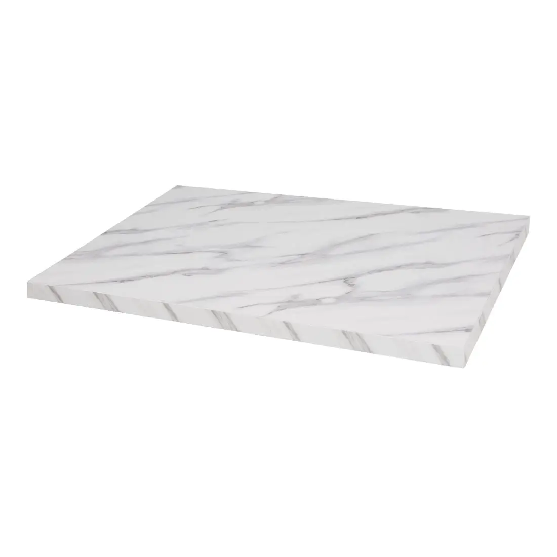 Bolero Pre-Drilled Rectangular Table Top Marble Effect 700mm DT447 - Image 2