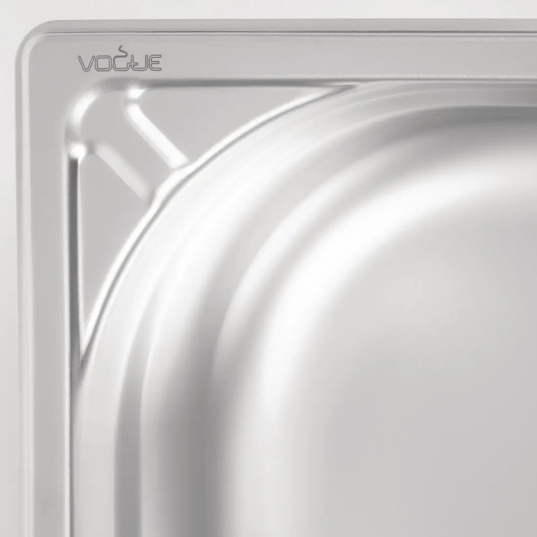 Vogue Heavy Duty Stainless Steel 1/2 Gastronorm Tray 100mm DW439 - Image 6