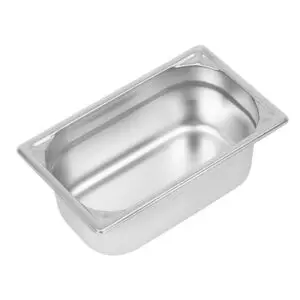 Vogue Heavy Duty Stainless Steel 1/4 Gastronorm Tray 100mm DW447