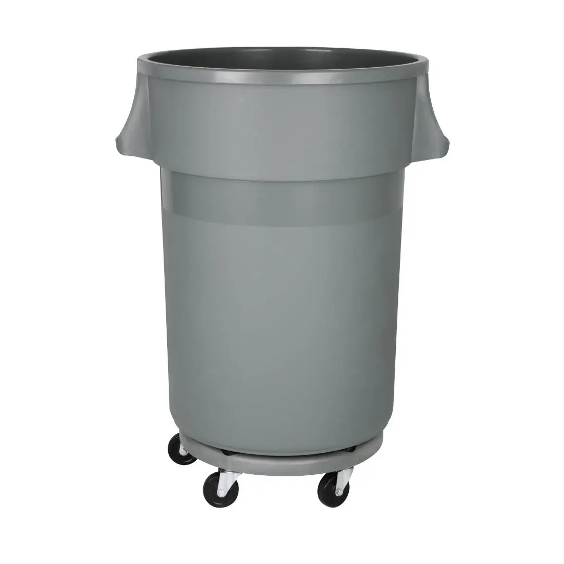 Jantex Heavy-Duty Round Bin Grey 160Ltr DX498 - Image 3
