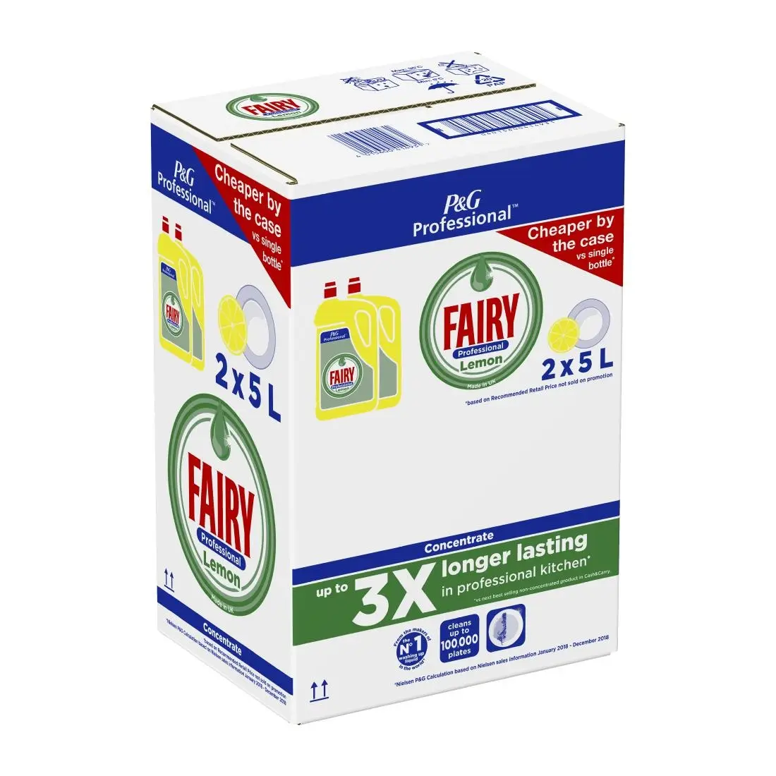 Fairy Professional Washing Up Liquid Lemon 5Ltr (2 Pack) DX553 - Image 4