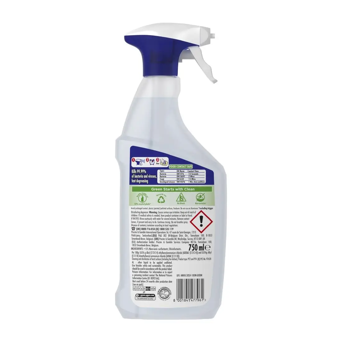 Flash Professional Disinfecting Power Degreaser Cleaning Spray 750ml (6 Pack) DX565 - Image 3