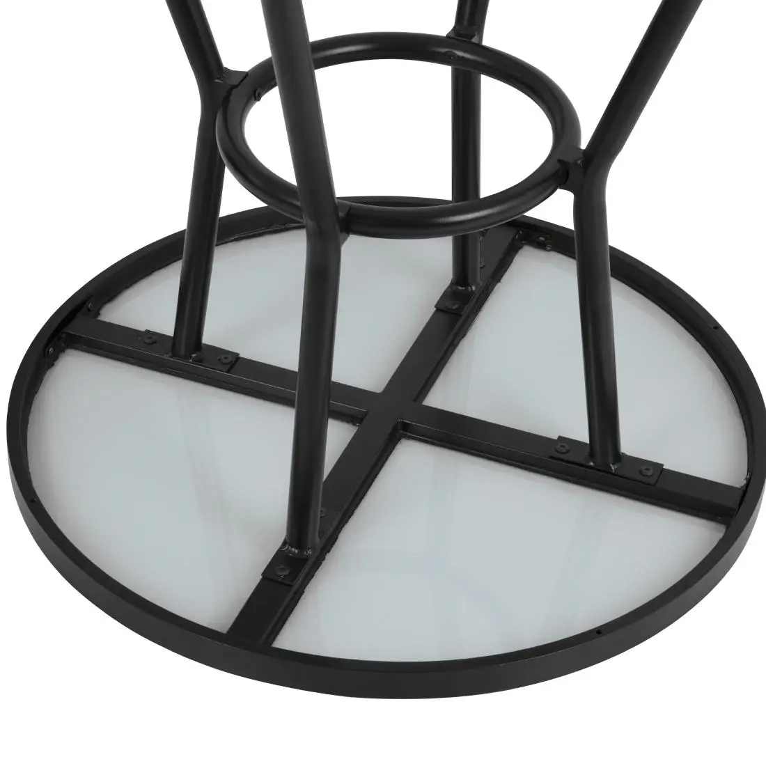 Bolero Marston Round Outdoor Table Black 700mm DX986 - Image 5