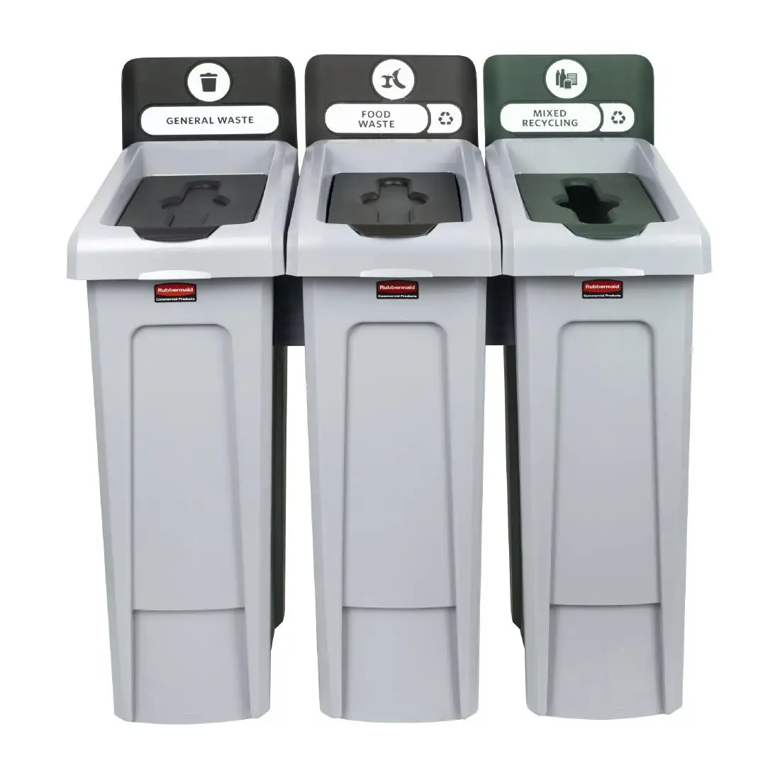 Rubbermaid Slim Jim Three Stream Recycli