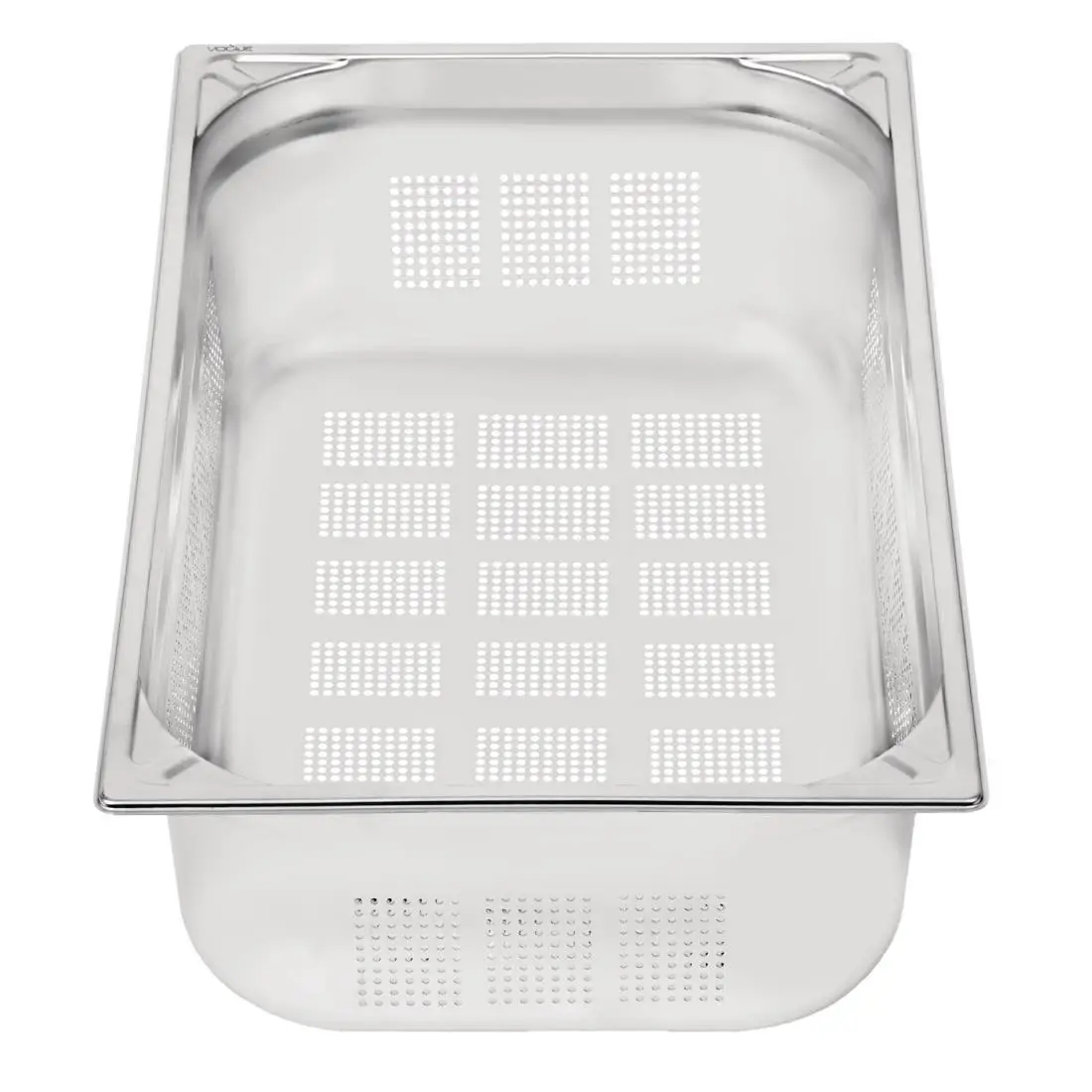 Vogue Heavy Duty Stainless Steel Perforated 1/1 Gastronorm Tray 150mm DY176 - Image 2