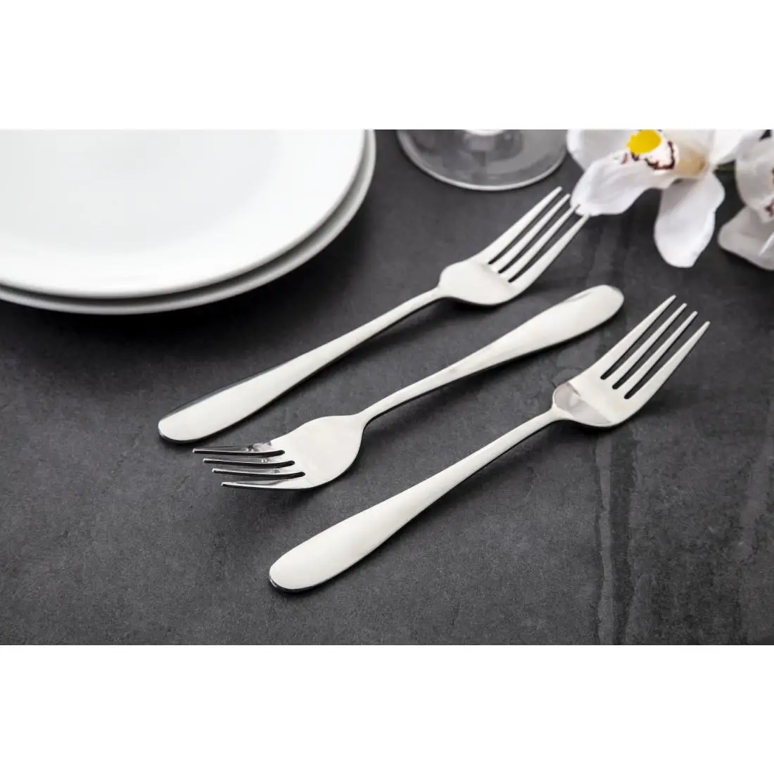 Utopia Manhattan Table Forks (12 Pack) DY355 - Image 6