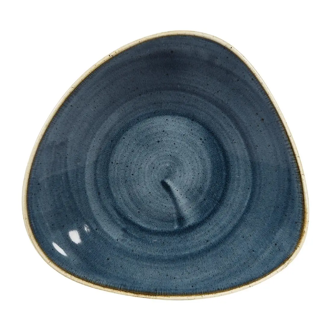 Churchill Stonecast Triangular Shallow Bowls Blueberry 210mm (12 Pack) DY798