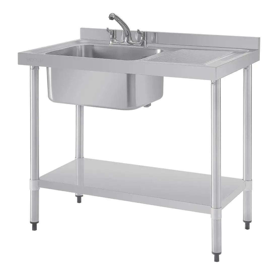 Vogue Single Sink Right Hand Drainer 1000mm DY820 - Image 3