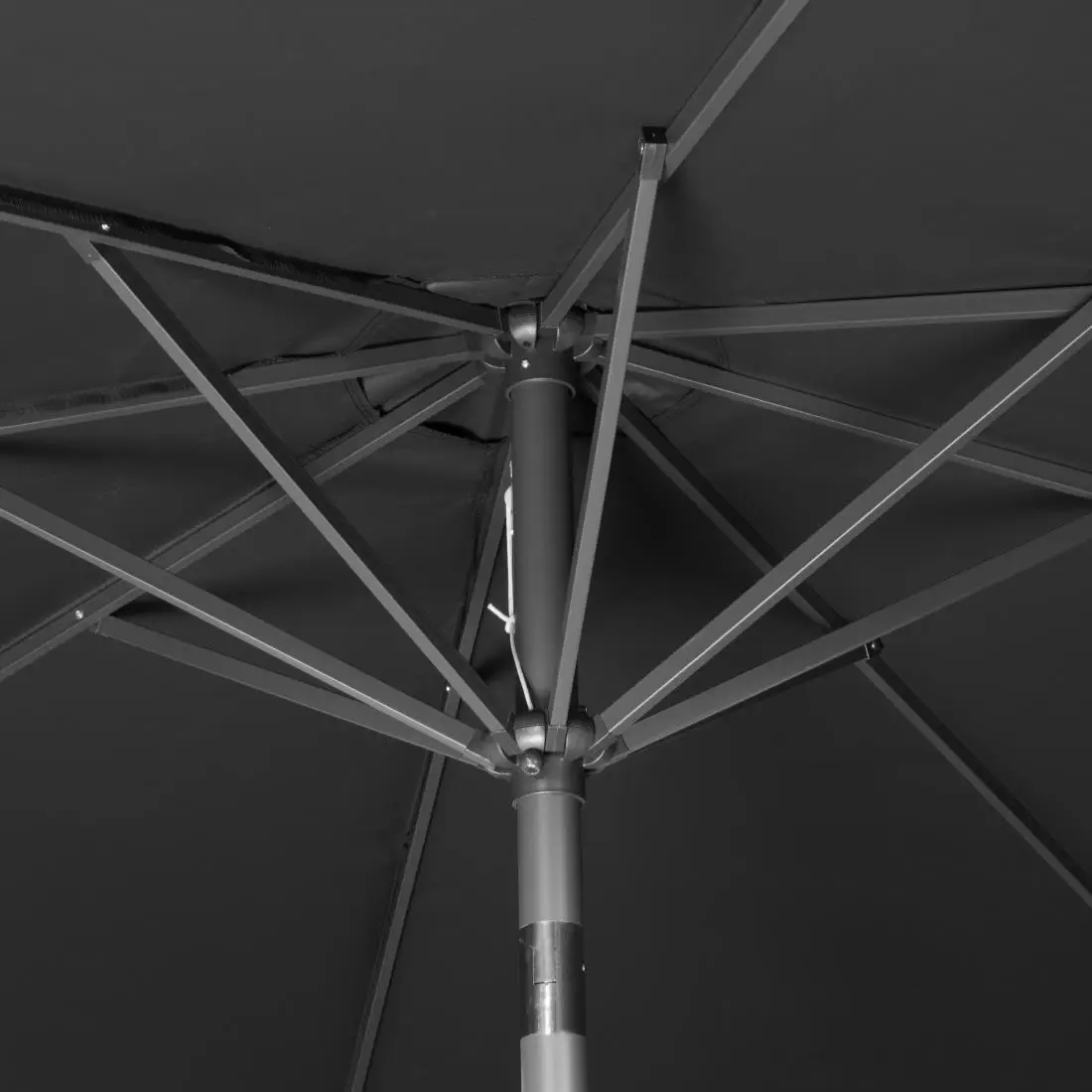 Bolero Seville Round Parasol 3m Diameter Black DZ870 - Image 3