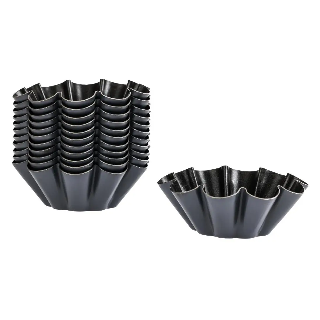 Matfer Bourgeat Non-Stick Mini Brioche Tin 75mm (12 Pack) E238 - Image 7