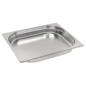 Vogue Stainless Steel Perforated 1/2 Gastronorm Tray 40mm E698