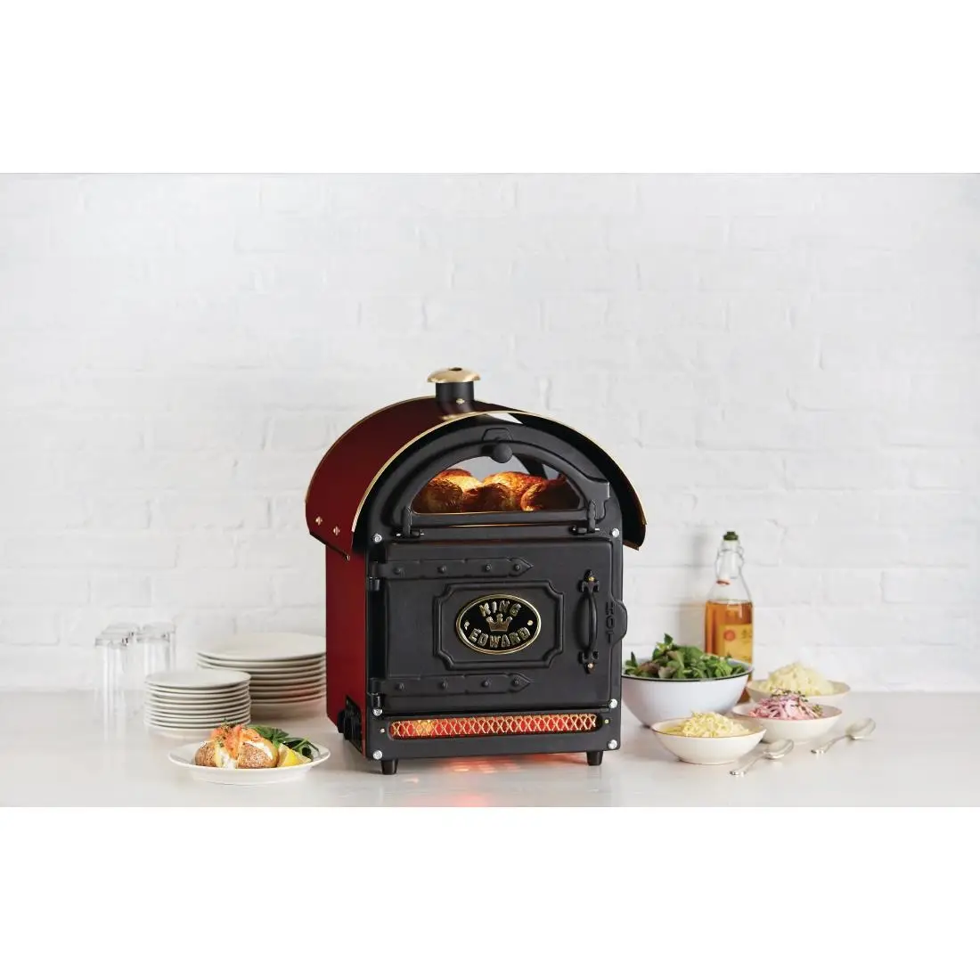 King Edward Potato Baker Small Claret PB1FV F455-CL - Image 2