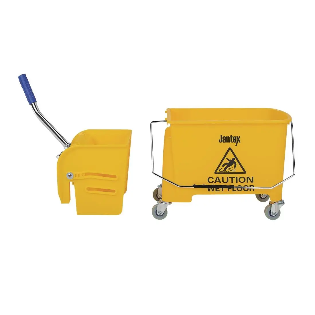 Jantex Kentucky Mop Bucket and Wringer 15Ltr Yellow F951 - Image 3