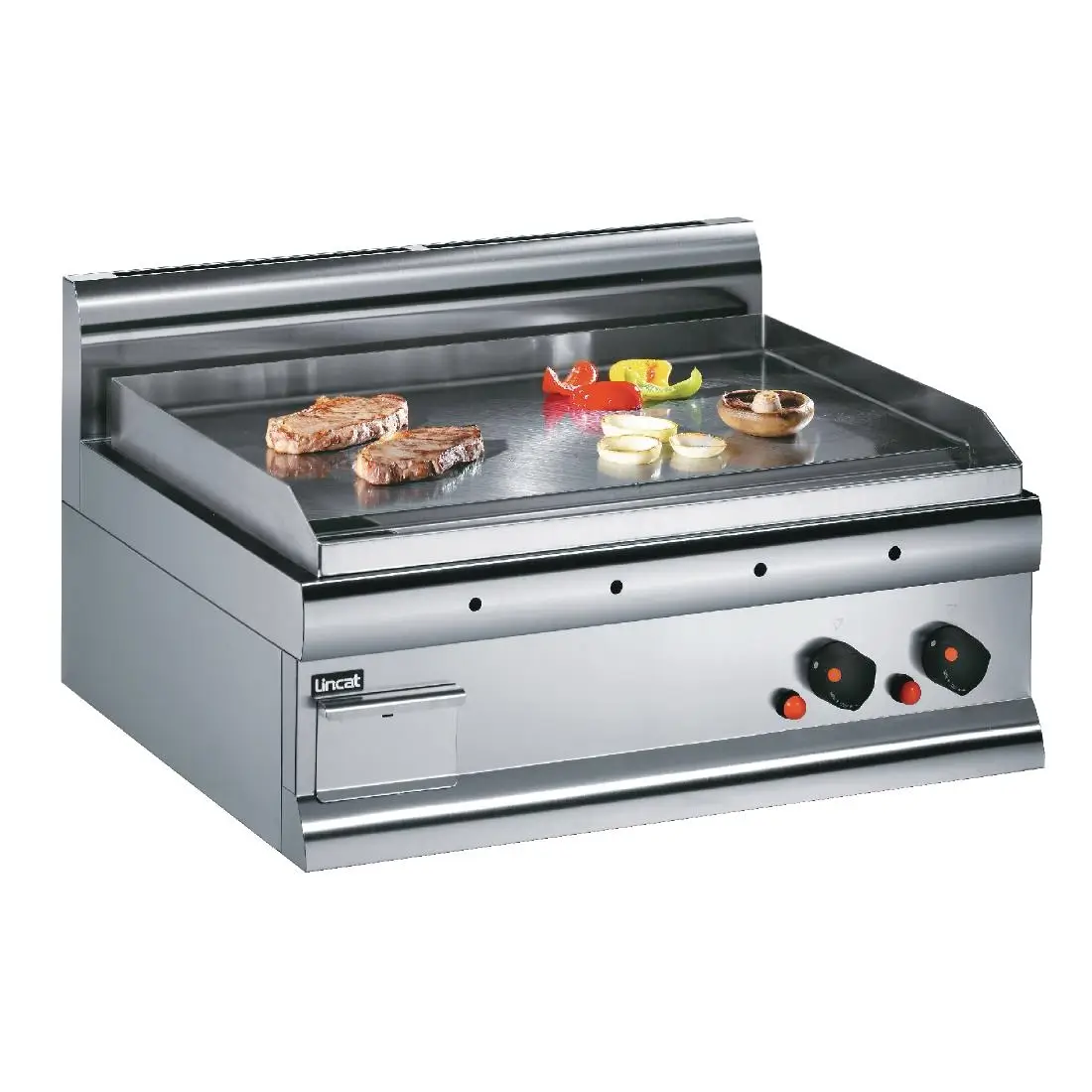 Lincat Silverlink 600 Machined Steel Dual Zone Natural Gas Griddle GS7/N F999-N