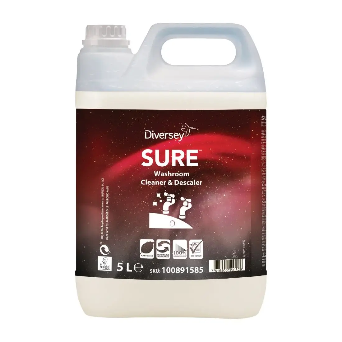 SURE Washroom Cleaner and Descaler Concentrate 5Ltr CX824