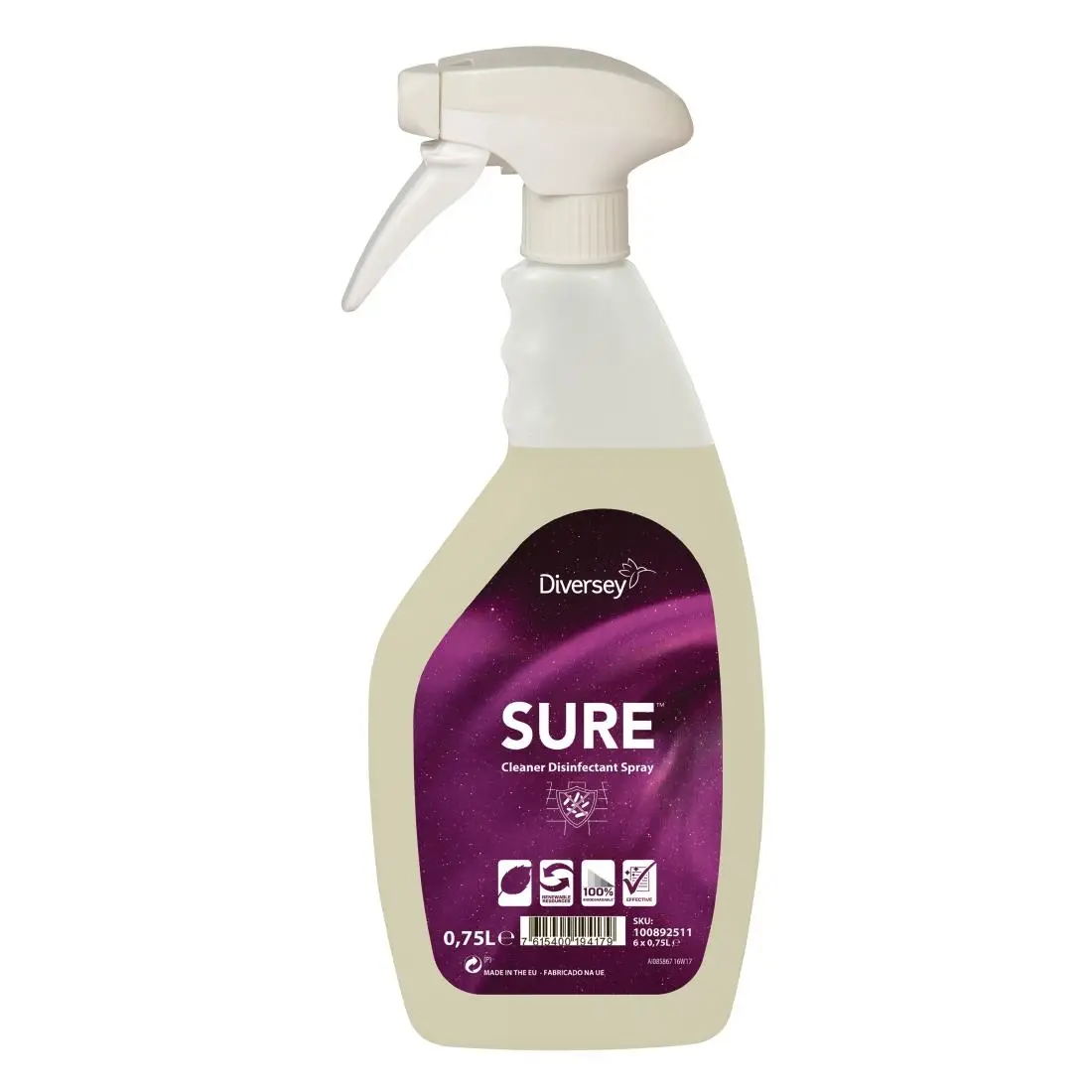 Cleaner and Disinfectant Ready To Use 750ml