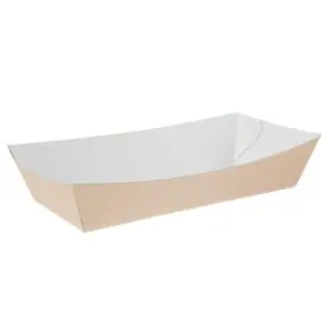 Colpac Compostable Kraft Food Trays Large 220mm (250 Pack) FA364