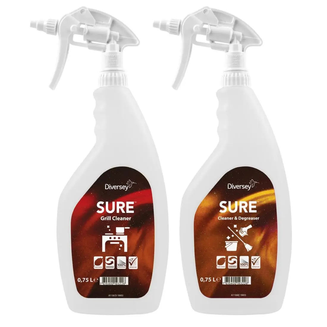 Cleaner and Degreaser / Grill Cleaner Refill Bottles 750ml (6 Pack)