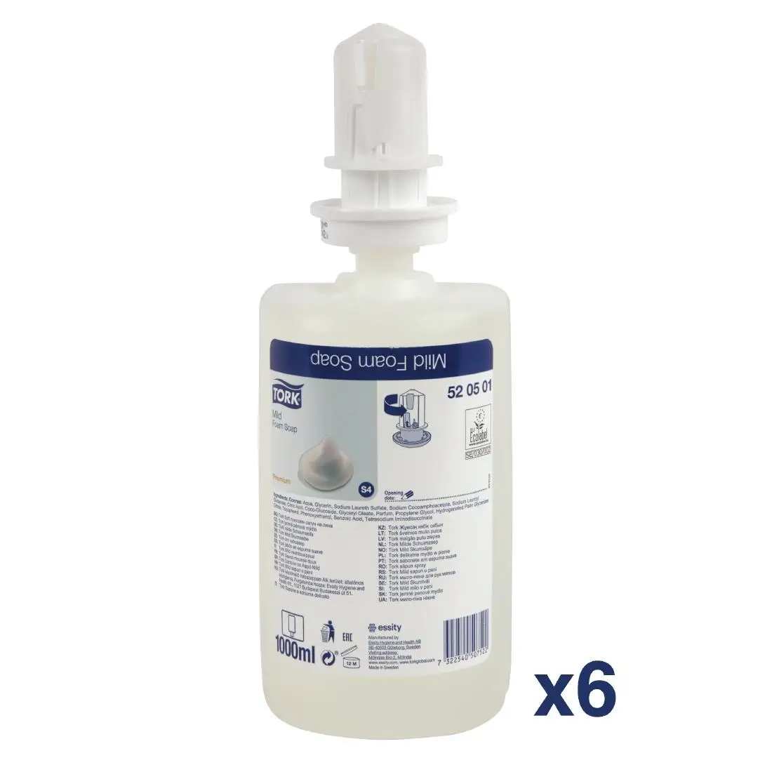 Tork Mildly Scented Foam Soap S4 1Ltr (6