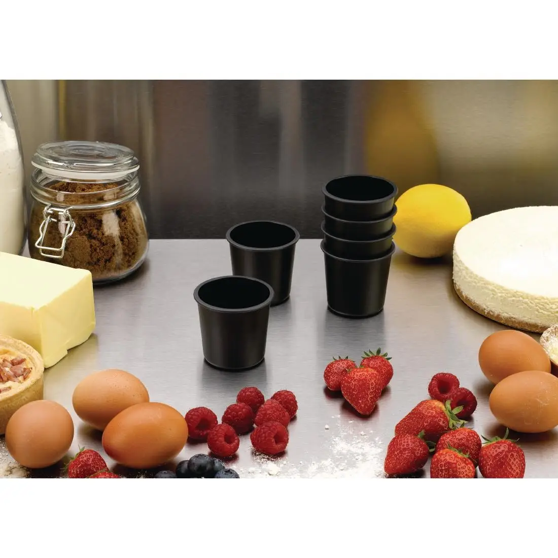 Matfer Bourgeat Exoglass Dariole Mould 55mm (6 Pack) FA892 - Image 3